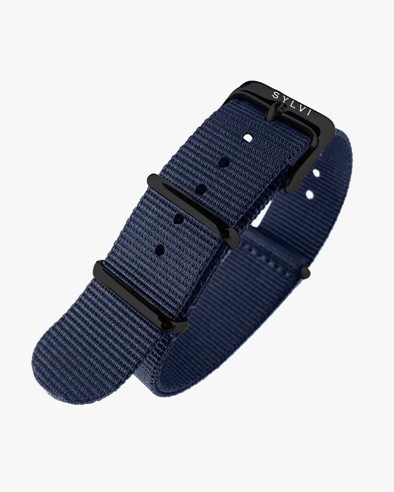24mm Navy Blue Nylon Strap
