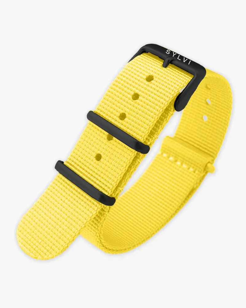 24mm Yellow Nylon Strap