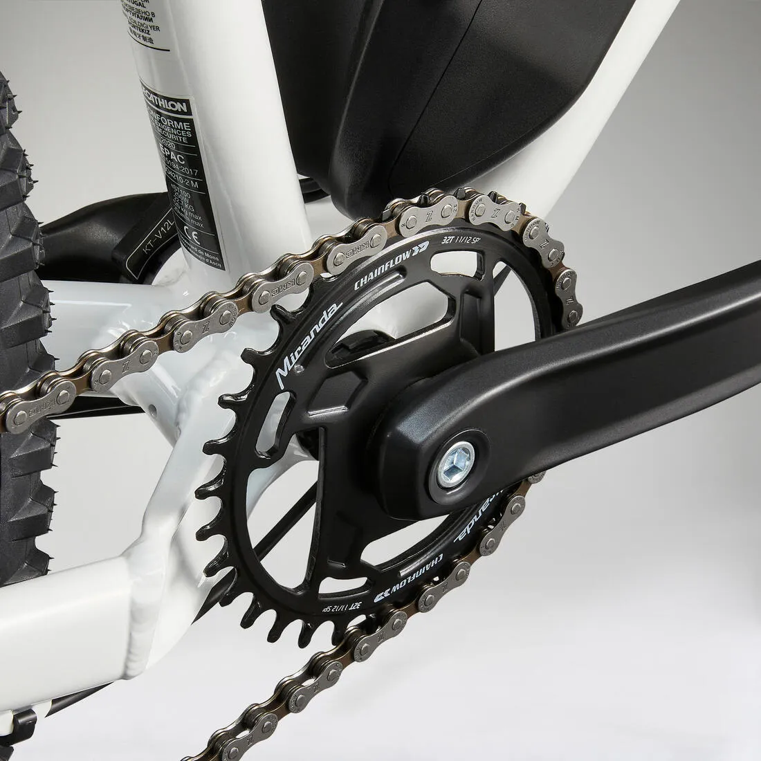 27.5" Hardtail Electric Mountain Bike E-ST100 - White