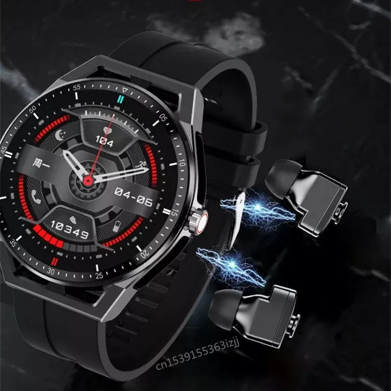 2in1 TWS Wireless Earphones Bluetooth Call Music Headset Smart watch