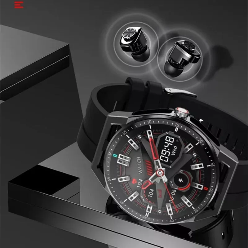 2in1 TWS Wireless Earphones Bluetooth Call Music Headset Smart watch