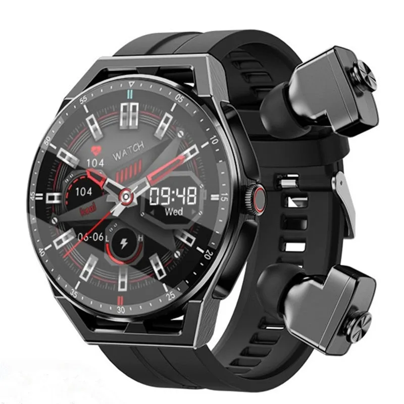 2in1 TWS Wireless Earphones Bluetooth Call Music Headset Smart watch