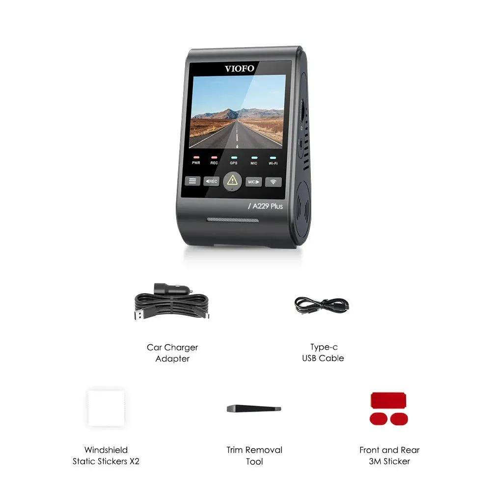 2K HDR Dash Cam with Wi-Fi - GPS - Voice Control & Night Vision
