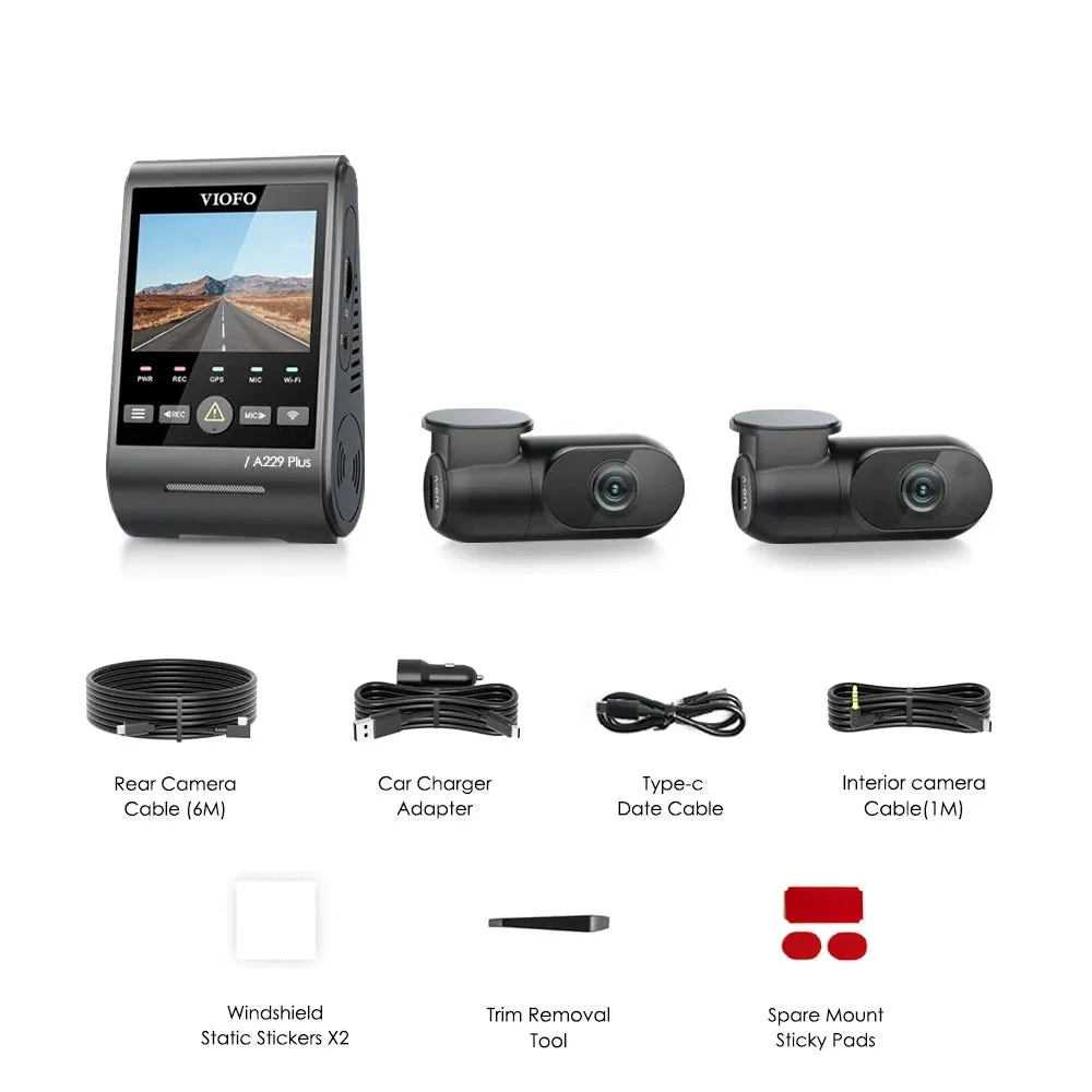 2K HDR Dash Cam with Wi-Fi - GPS - Voice Control & Night Vision