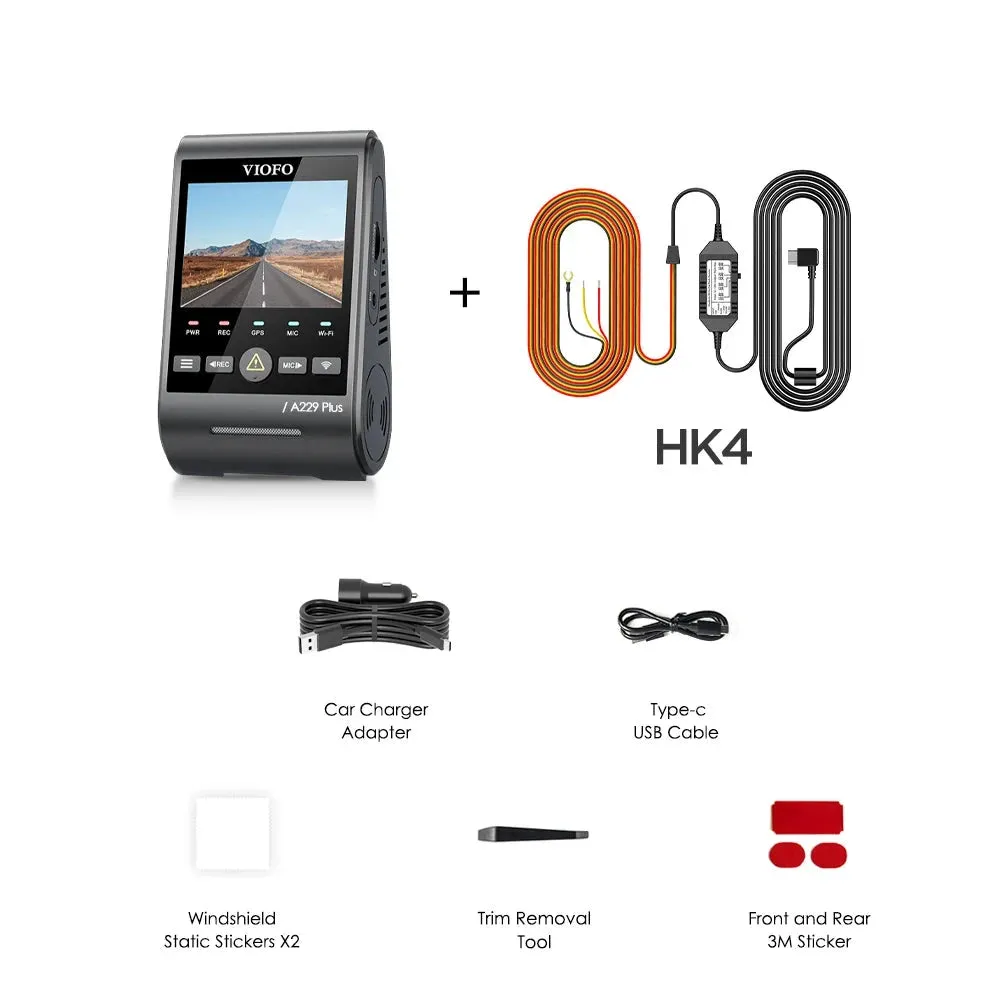 2K HDR Dash Cam with Wi-Fi - GPS - Voice Control & Night Vision
