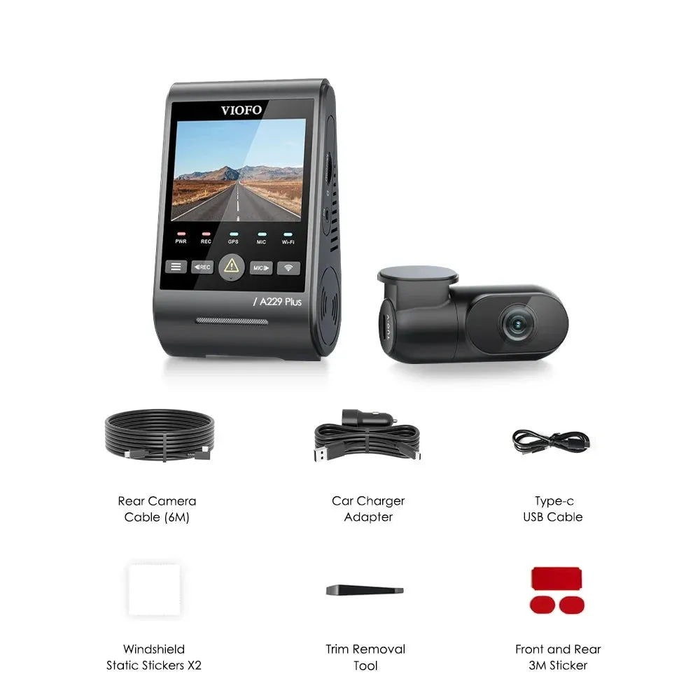 2K HDR Dash Cam with Wi-Fi - GPS - Voice Control & Night Vision