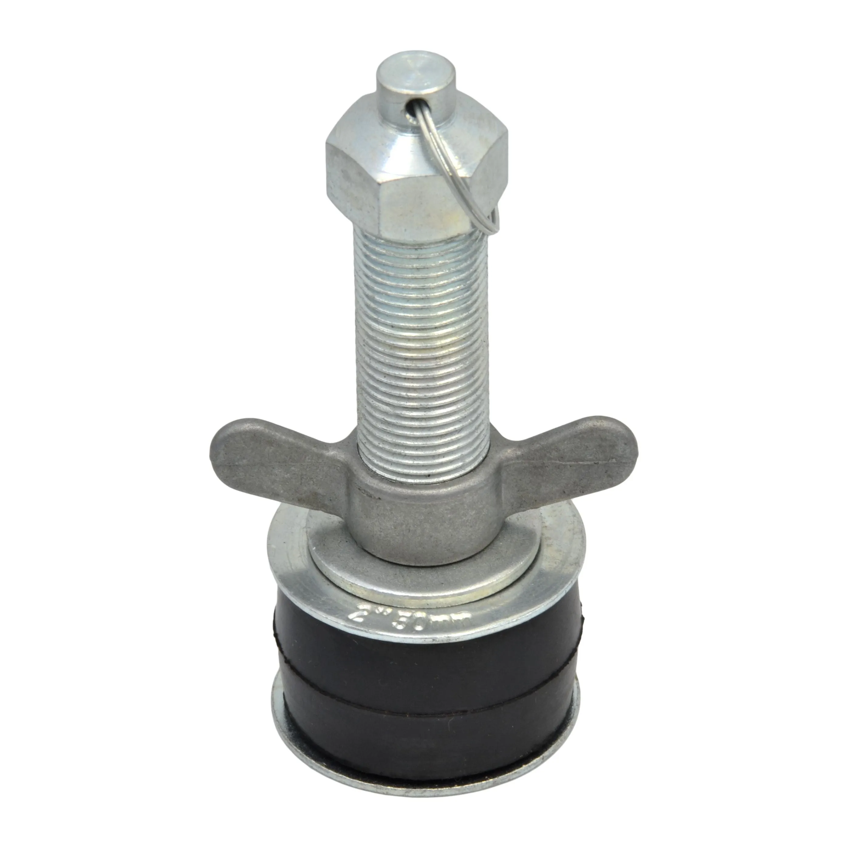 2" 50 mm Steel expanding plug with 1/2 bypass 50-63 mm Range