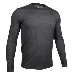 2UNDR - Long Sleeve Luxury Crew Tee - Charcoal