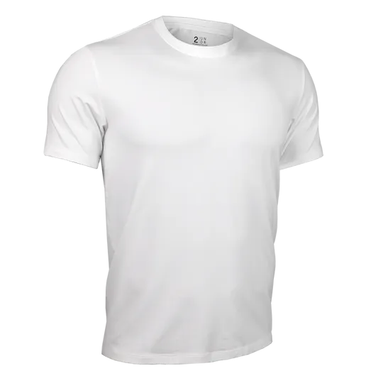 2UNDR - Luxury Crew Tee - White