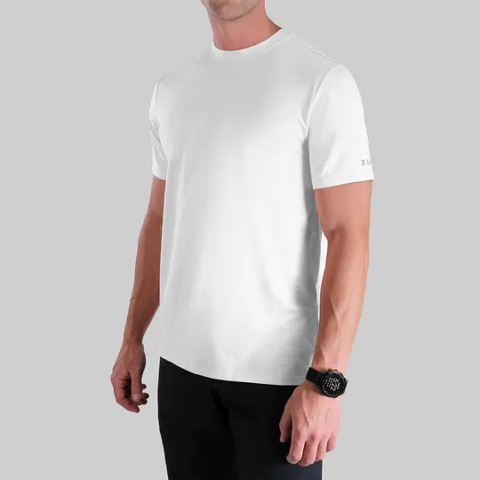 2UNDR - Luxury Crew Tee - White