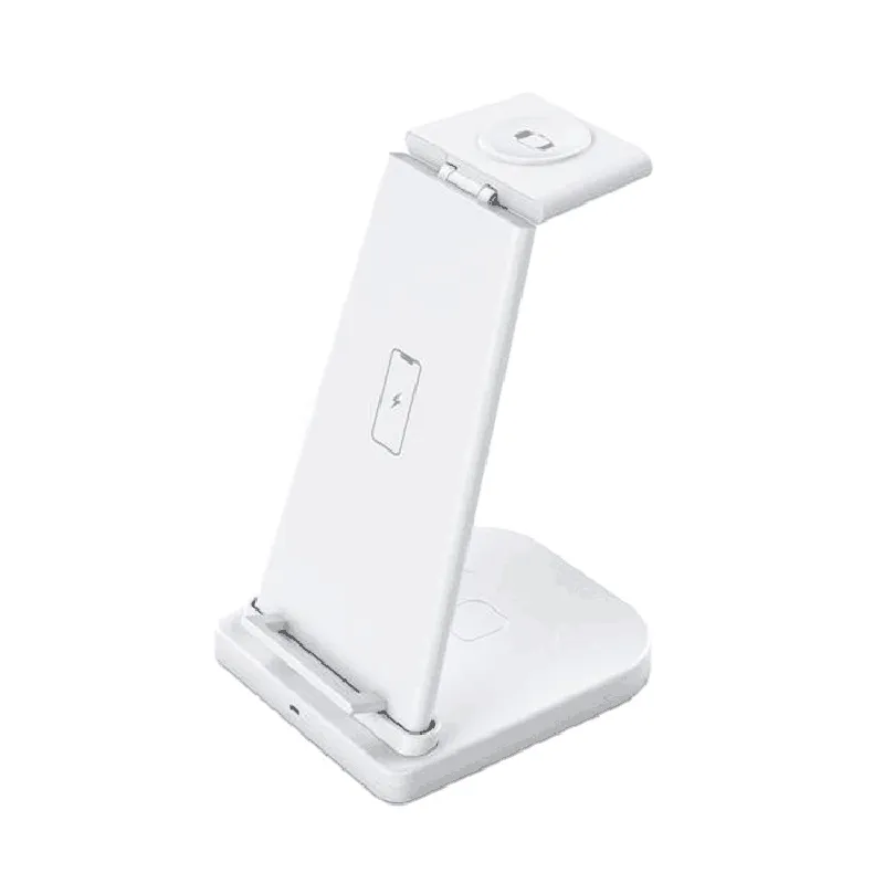 3-in-1 Fast Wireless Charging Stand for Phones, Apple Watch & AirPods