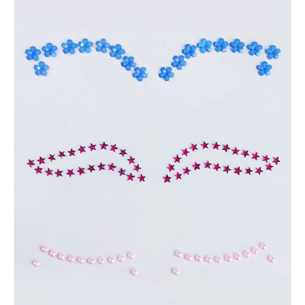 3 sets DIY Face Stickers