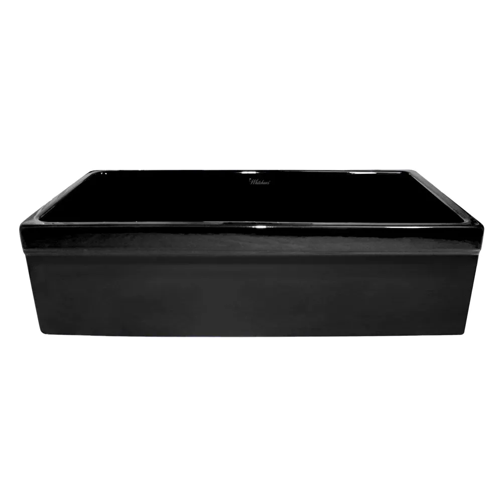 36" reversible front apron fireclay kitchen sink with lip design on both sides