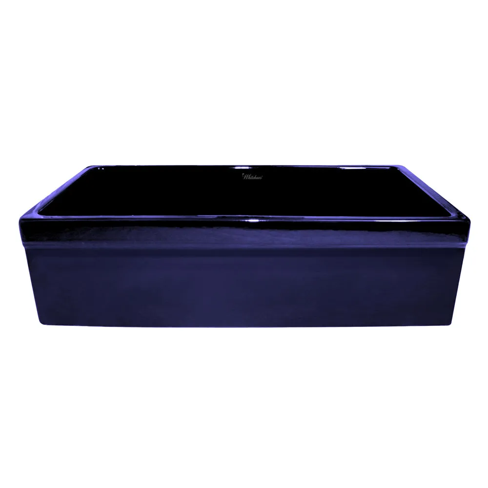 36" reversible front apron fireclay kitchen sink with lip design on both sides