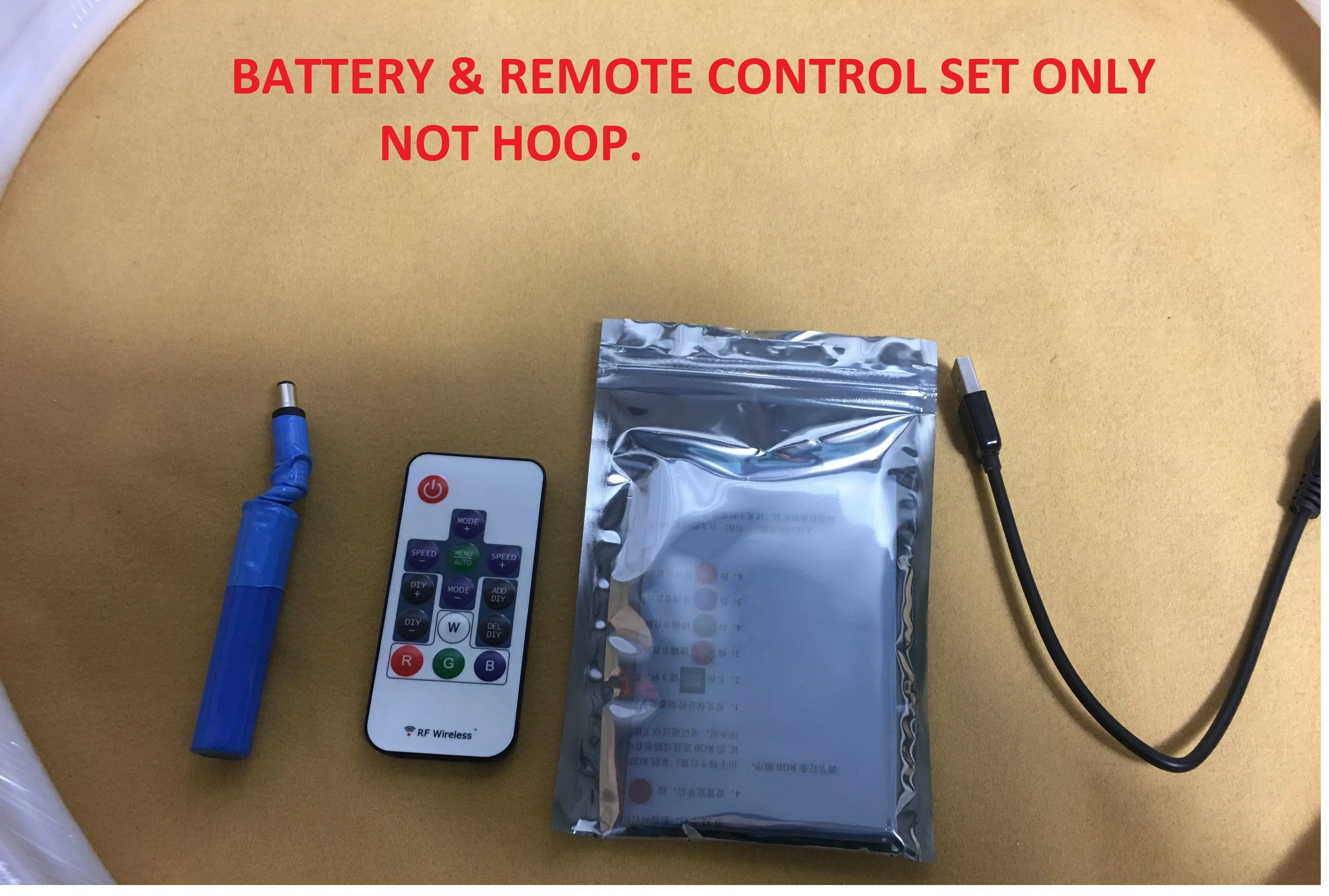 37"-80 LED Lights 300 programs Professional Smart Hoop. Fully Rechargeable   Remote Control