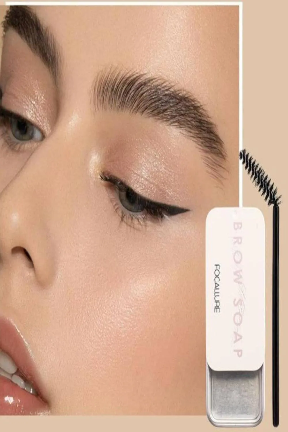 3D Feather Wild Brow Vegan Eyebrow Styling Soap Brush Set