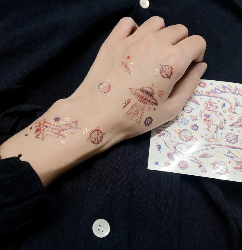 3D world Temporary Tattoo