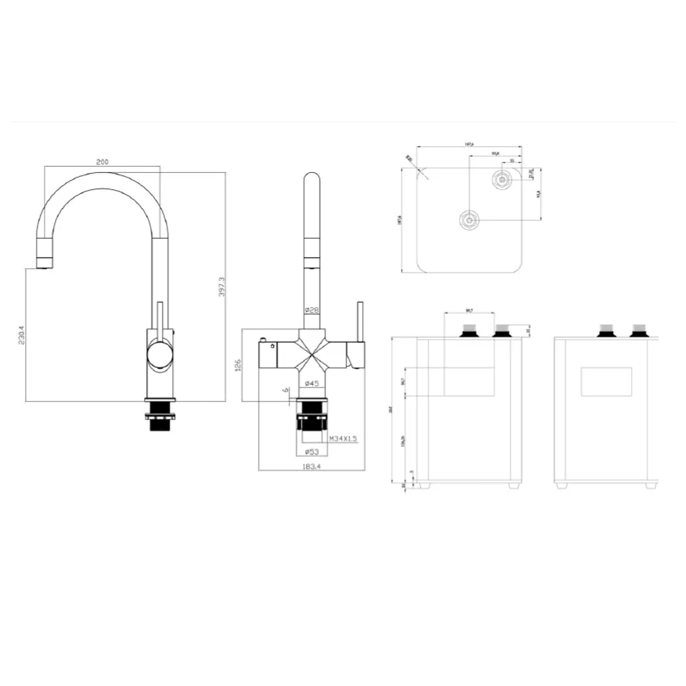 4 in 1 Hot Boiling Filter Tap with Filter