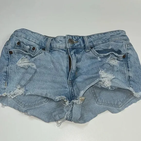 4 Jean shorts bundle 2 Aeropostale 2 Shein Imperfect juniors denim shorts size 2