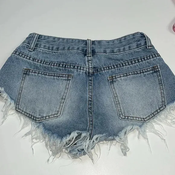 4 Jean shorts bundle 2 Aeropostale 2 Shein Imperfect juniors denim shorts size 2