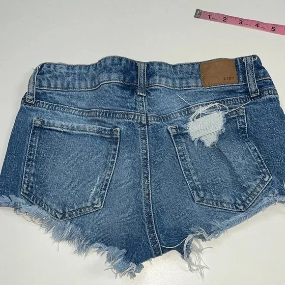 4 Jean shorts bundle 2 Aeropostale 2 Shein Imperfect juniors denim shorts size 2