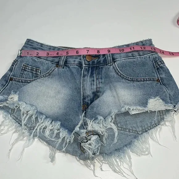4 Jean shorts bundle 2 Aeropostale 2 Shein Imperfect juniors denim shorts size 2