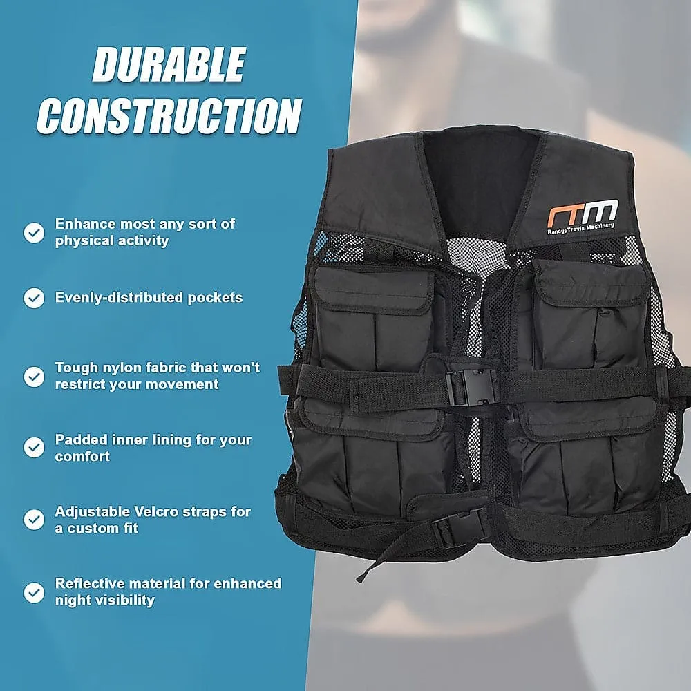 40LBS Weighted Weight Gym Exercise Training Sport Vest [ONLINE ONLY]
