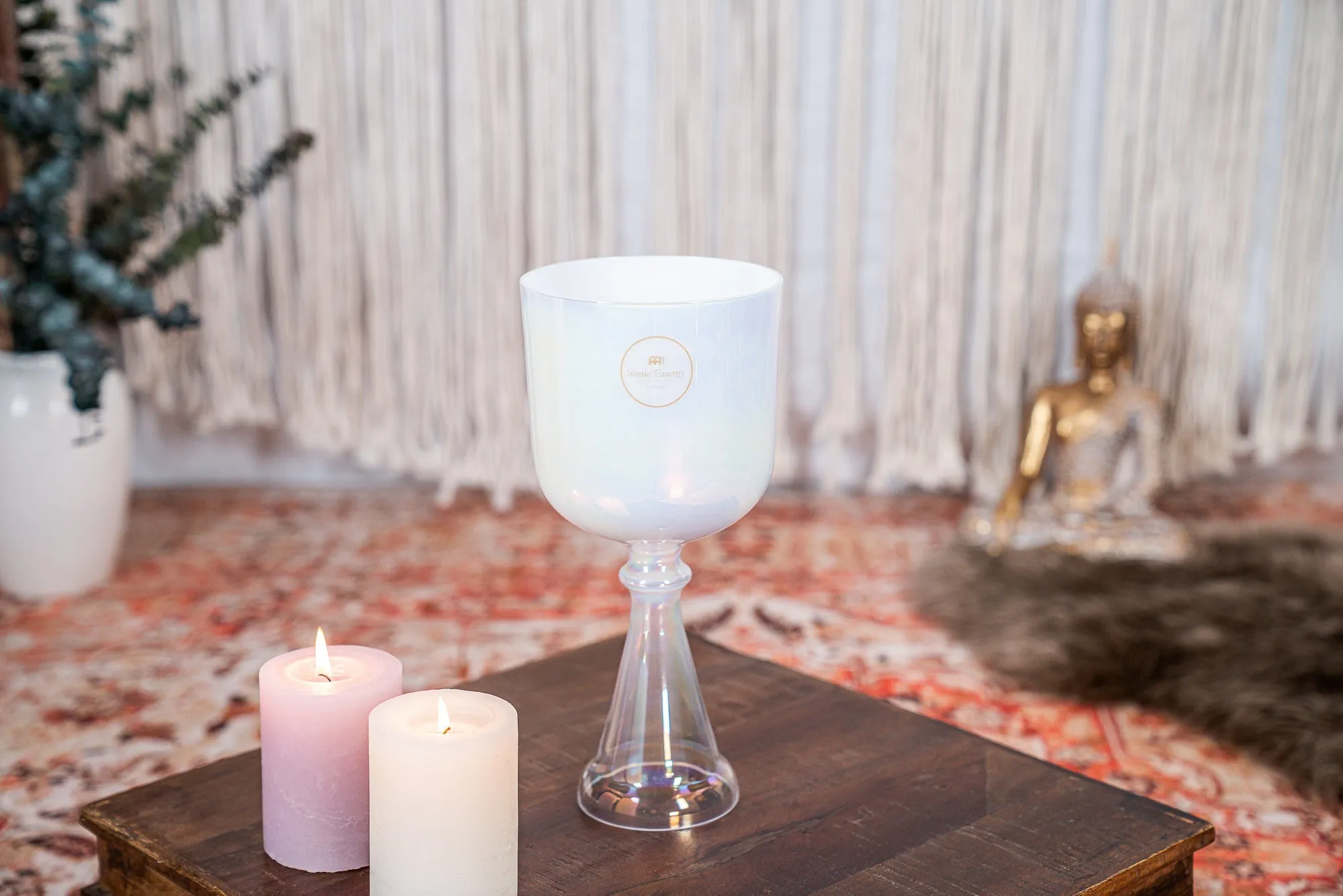 440 Hz Crystal Singing Chalice 5.5" Note A4 - Third Eye Chakra