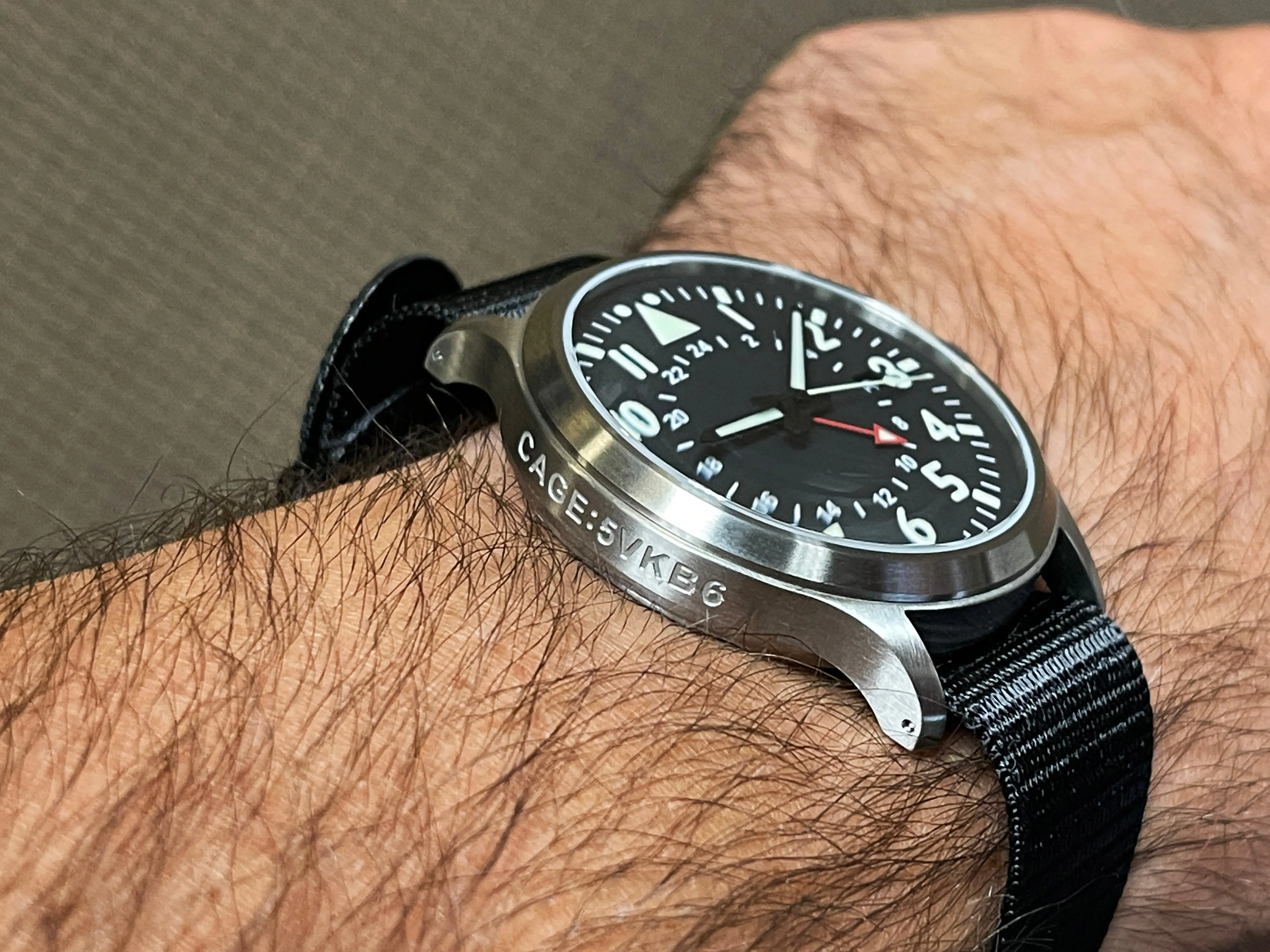 44mm Large Titanium GMT Watch by Maratac®   Date Window