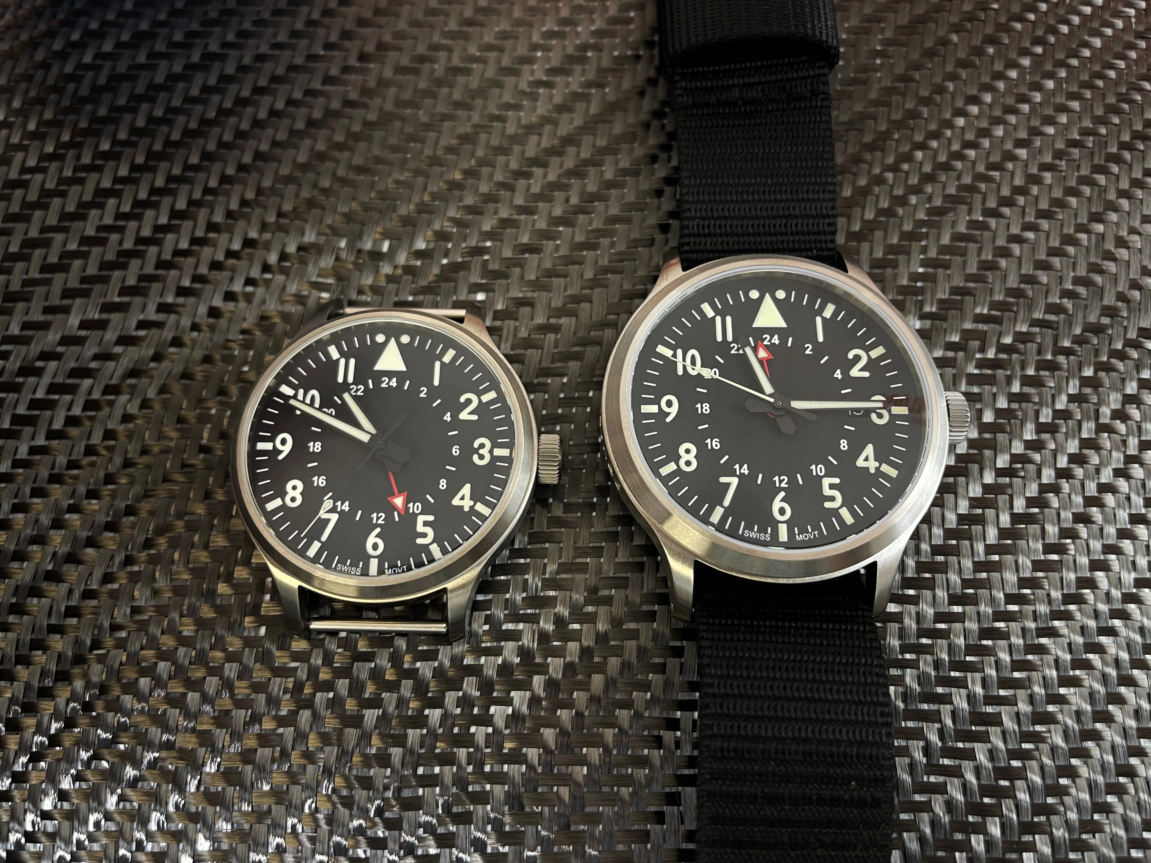 44mm Large Titanium GMT Watch by Maratac®   Date Window