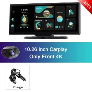 4K Dash Cam with CarPlay - Android Auto - GPS - Voice Control