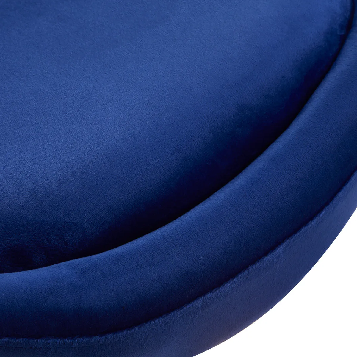 4Rico Swivel Chair QS-BL12B Navy Blue