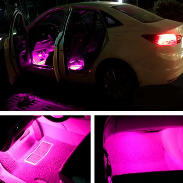 5 Pack: Atmospheric RGB Car Interior Lighting System