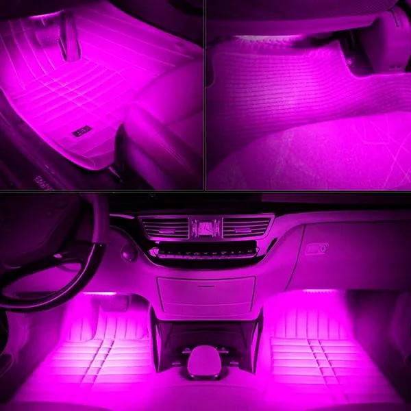 5 Pack: Atmospheric RGB Car Interior Lighting System