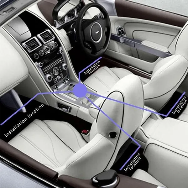 5 Pack: Atmospheric RGB Car Interior Lighting System