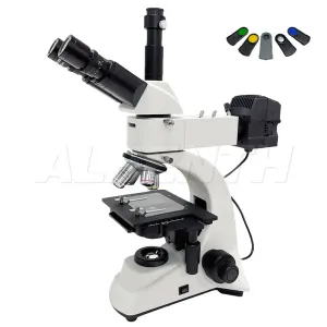 50X-1000X Trinocular Metallurgical Microscope with Polarization