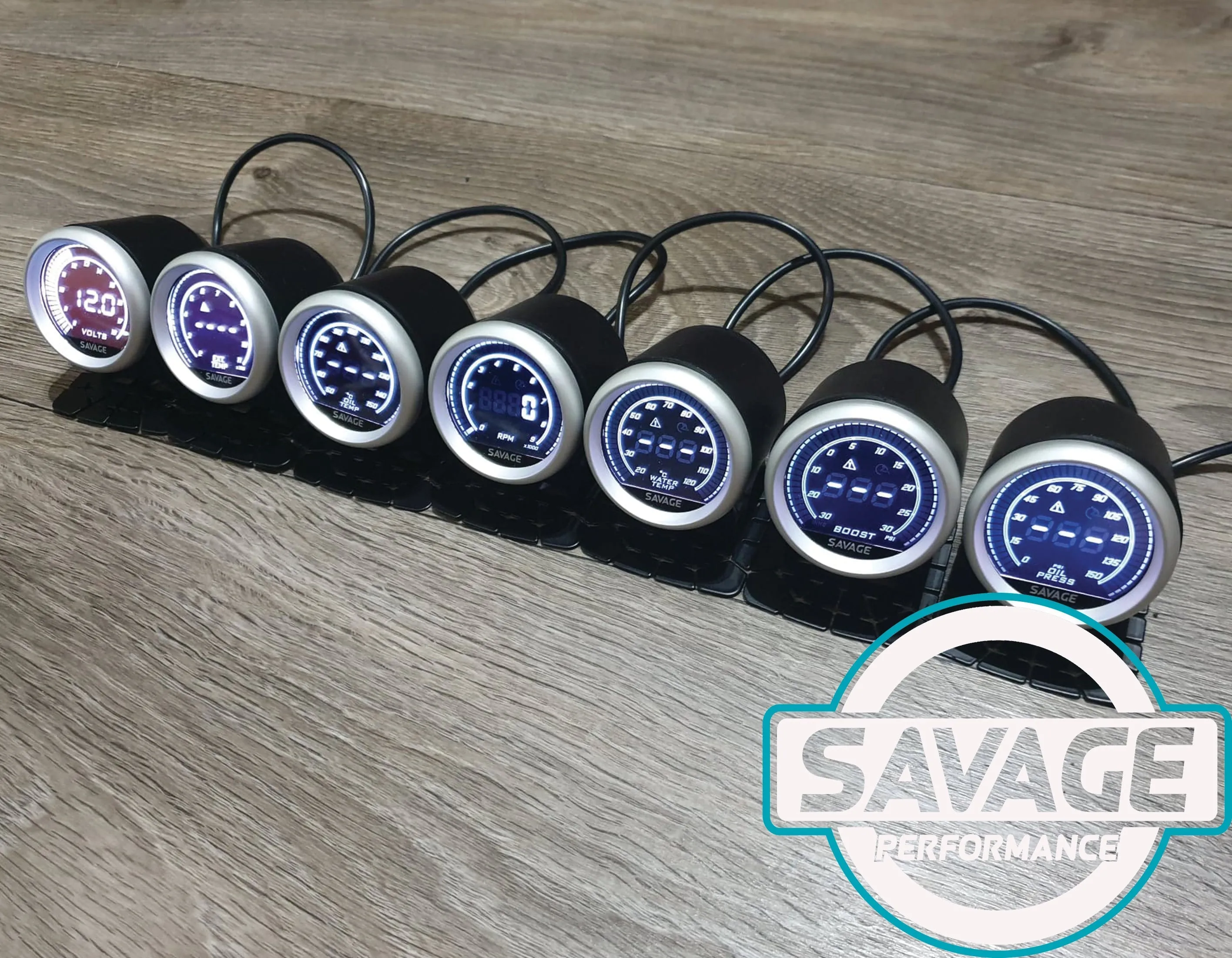 52mm Digital Savage 60 PSI Diesel Boost Gauge PSI 7 Colours *Savage Performance*