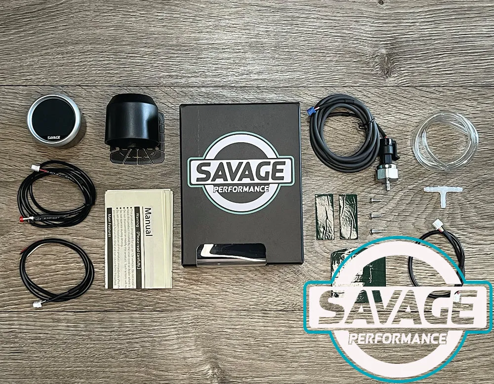 52mm Digital Savage 60 PSI Diesel Boost Gauge PSI 7 Colours *Savage Performance*