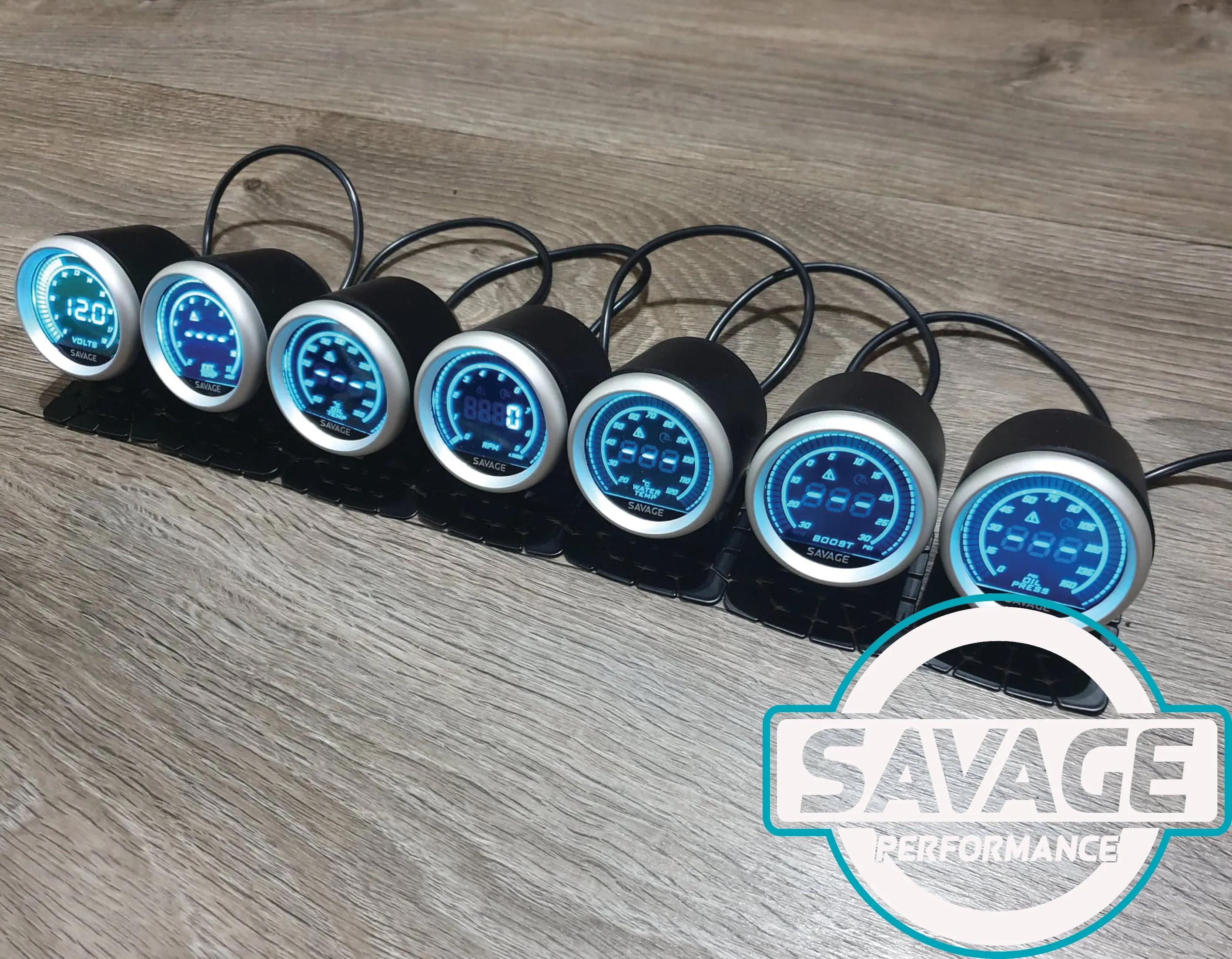 52mm Digital Savage Boost Gauge PSI 7 Colours *Savage Performance*