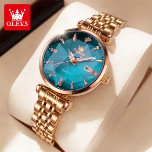 5536 Luxury Brand Elegant Women Watch High Quality Diamond Rose Gold Waterproof Quartz Watch Dress Bracelet Women Reloj