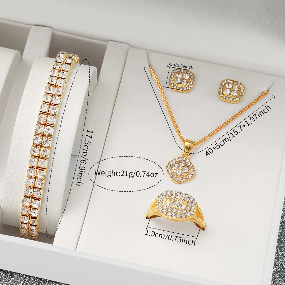 6-Piece Rhinestone Women's Watch Set