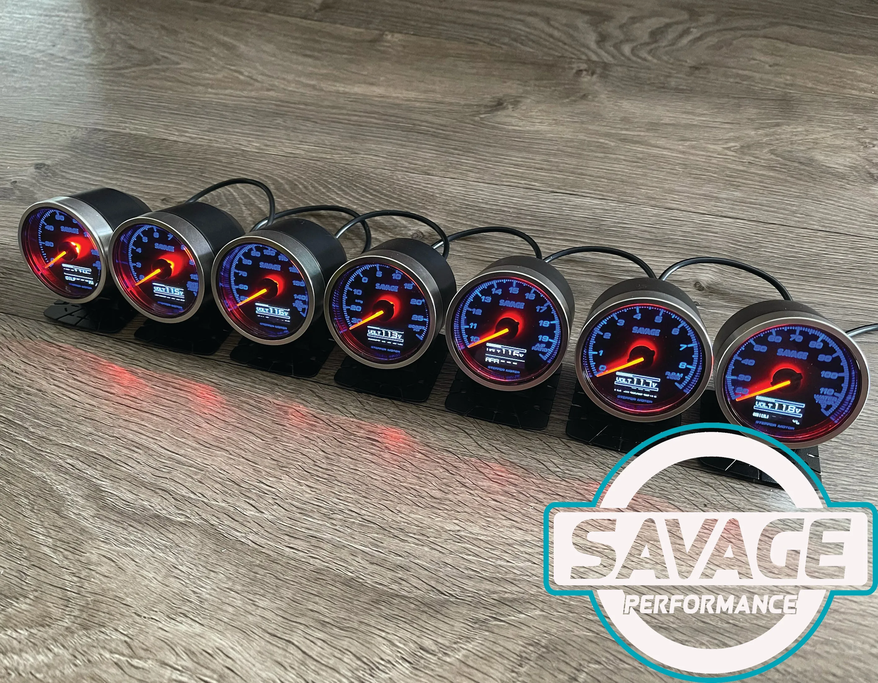 60mm Savage DUAL Display Boost Gauge PSI 7 Colours *Savage Performance*