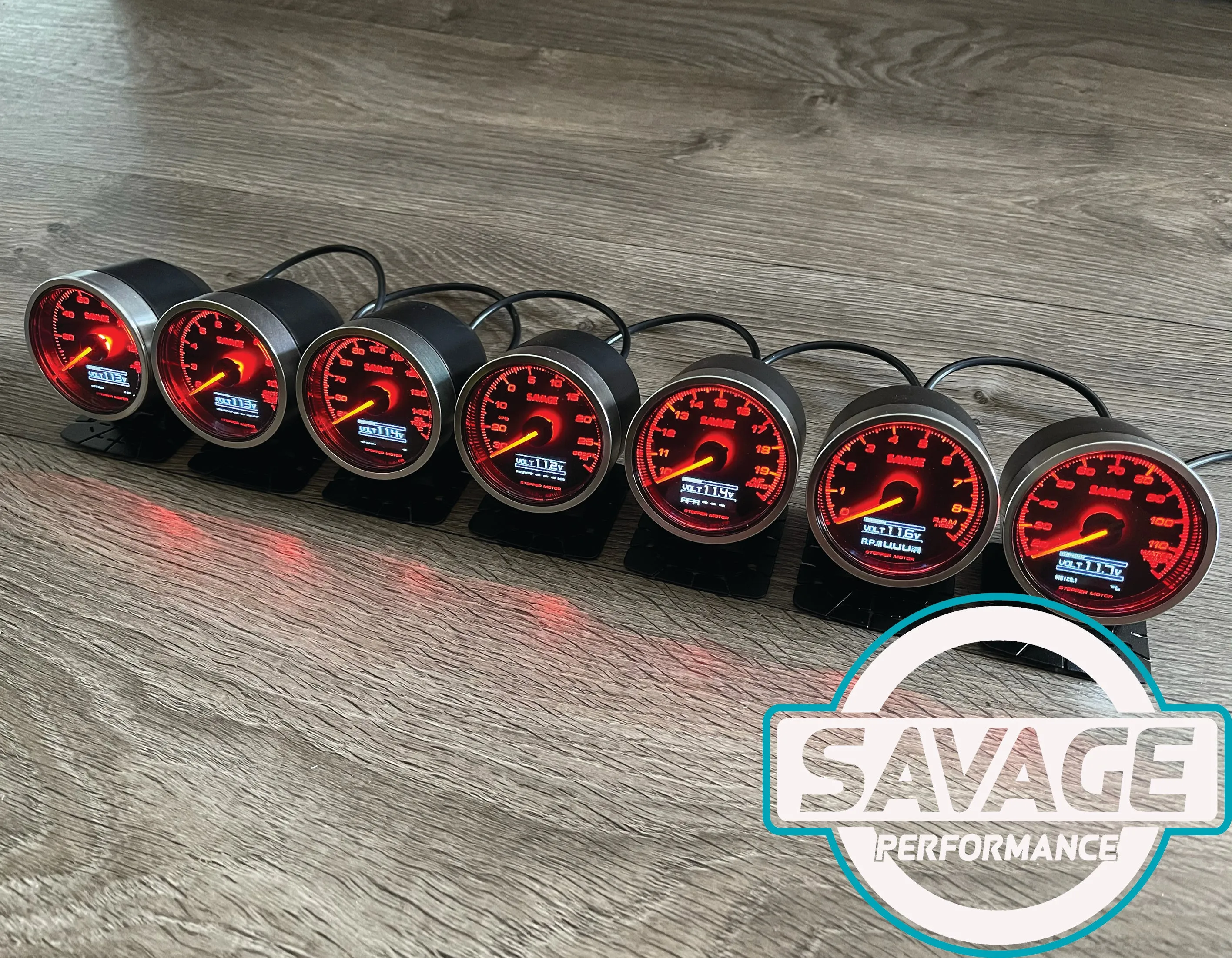 60mm Savage DUAL Display Boost Gauge PSI 7 Colours *Savage Performance*