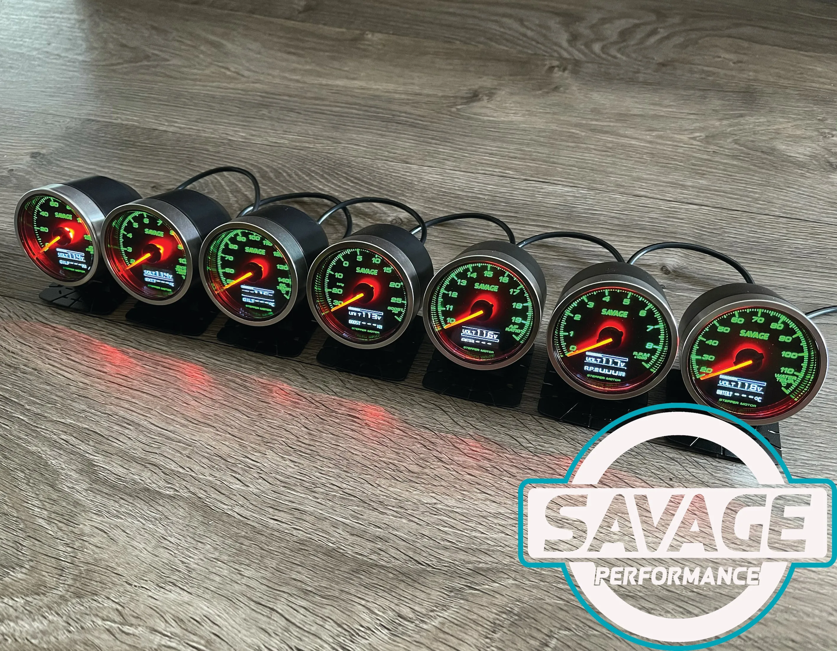 60mm Savage DUAL Display Boost Gauge PSI 7 Colours *Savage Performance*