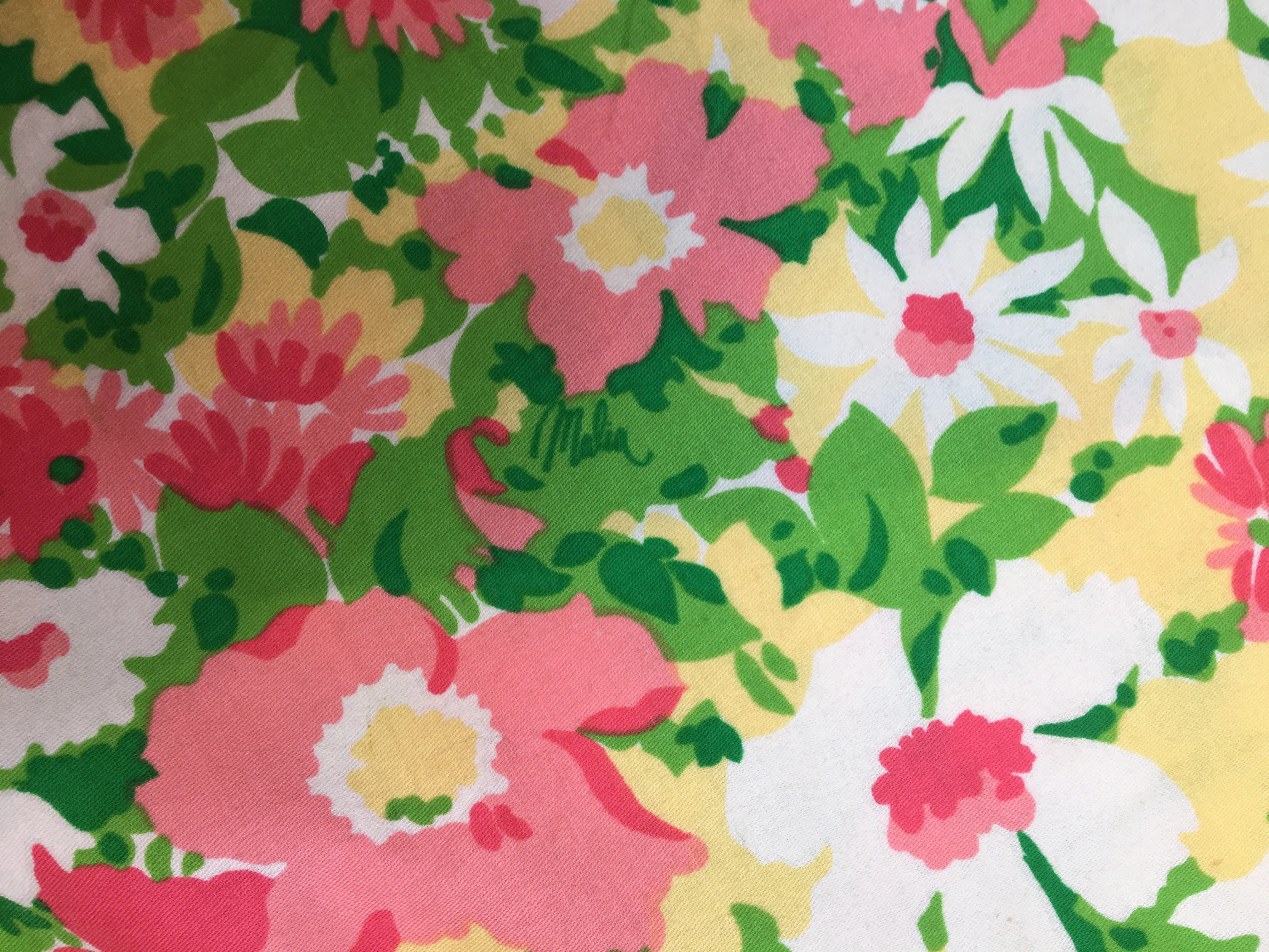 60’s FLORAL DRESS / MEDIUM
