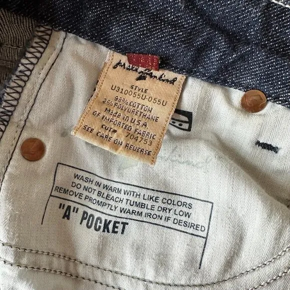 7 For All Mankind Blue Denim Skirt