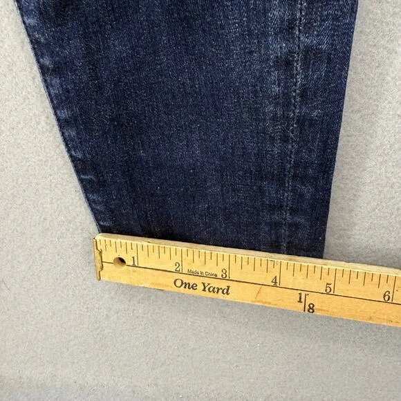 7 for All Mankind Women's 26 (2) Dark Blue Slim Illusion Mid Rise Skinny Preppy