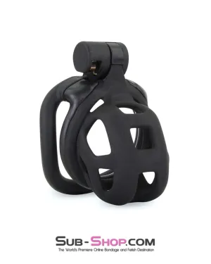 7415M      Chastity Games Locking Cock Cage, Short Length