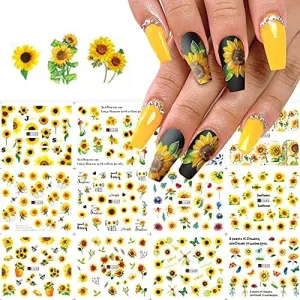 8 Sheets Flame Cloud Moon Cute Pattern Nail Art Stickers for Nail Art Supplies 3D Self-Adhesive Nail Sticker Decals ,Nails Tips DIY Toenails Nail Tattoos for Women Manicure Nail Decorations Luxury French Stickers Para Uñas