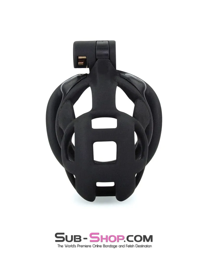 8883M      Chastity Games Locking Cock Cage, Medium Length